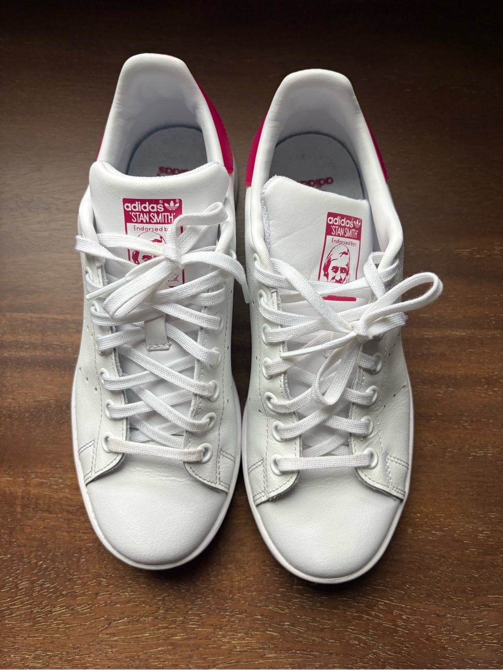 Adidas Originals Kids/Women's Stan Smith Shoes - White/Pink